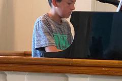 Josh plays offertory for service October 10, 2021